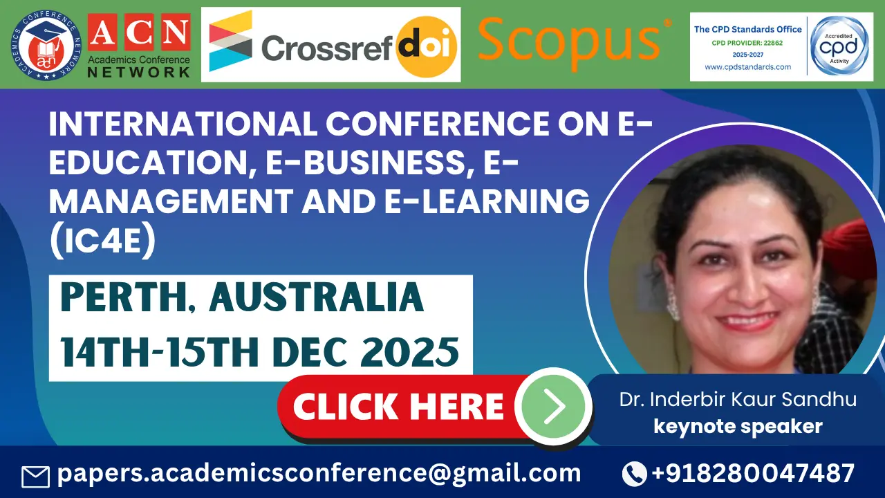 E-Education, E-Business, E-Management and E-Learning Conference in Australia
